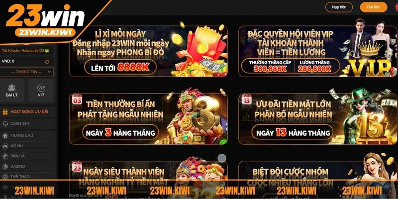 Ưu đãi ngập tràn giúp nhà cái thu hút được đông đảo người chơi tham gia